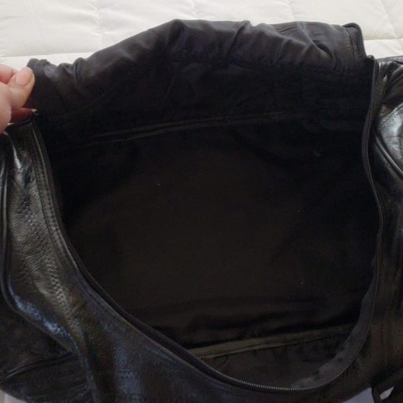 Faux Leather Overnight Bag - Picture 4 of 5